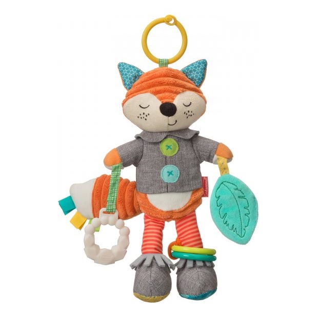 Infantino - Plišana igračka s grizalima 30 cm lisac