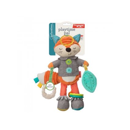 Infantino - Plišana igračka s grizalima 30 cm lisac