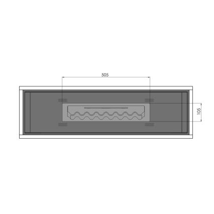 InFire - BIO kamin 100x47 cm 3kW industrijski