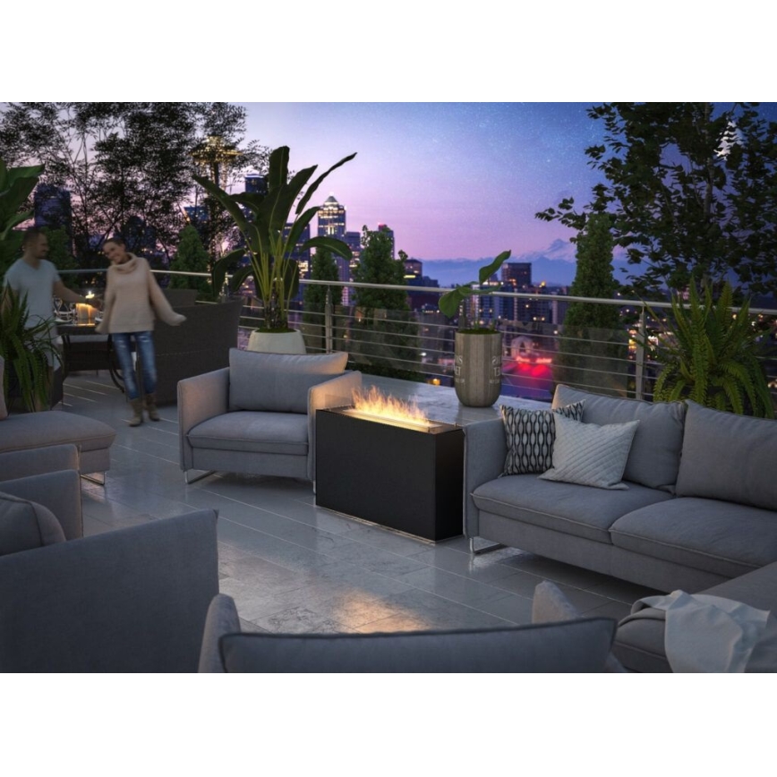InFire - BIO kamin 110x65 cm 3,5kW crna