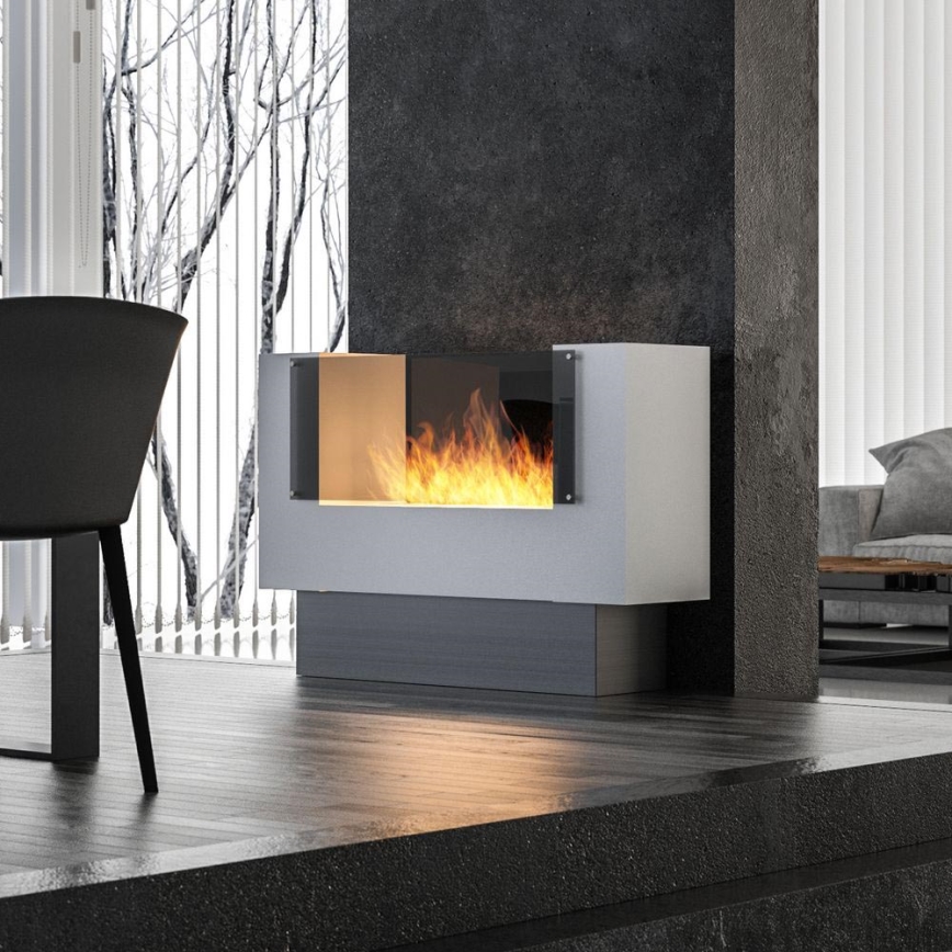 InFire - BIO kamin 110x75 cm 3kW dvostrani