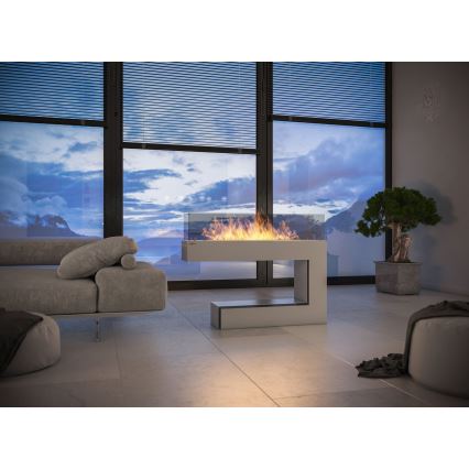 InFire - BIO kamin 110x85,5 cm 3kW bijela