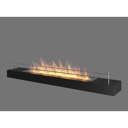 InFire - BIO kamin 8x120 cm 3kW crna