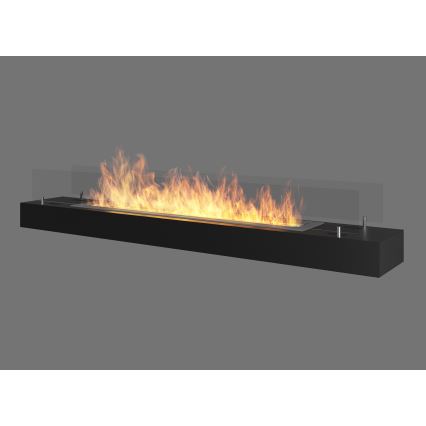 InFire - BIO kamin 8x120 cm 3kW crna