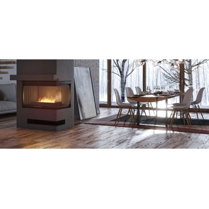 InFire - BIO kamin 8x40 cm 3kW crna