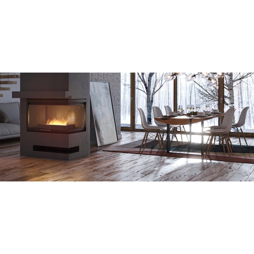 InFire - BIO kamin 8x40 cm 3kW crna