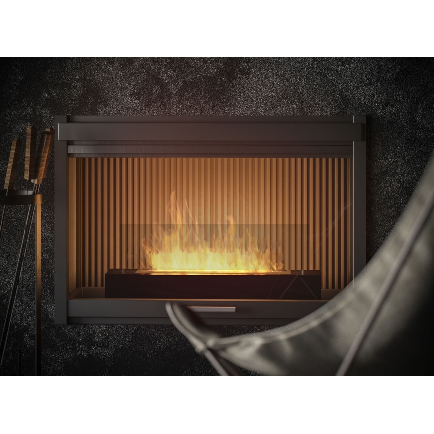 InFire - BIO kamin 8x60 cm 3kW crna