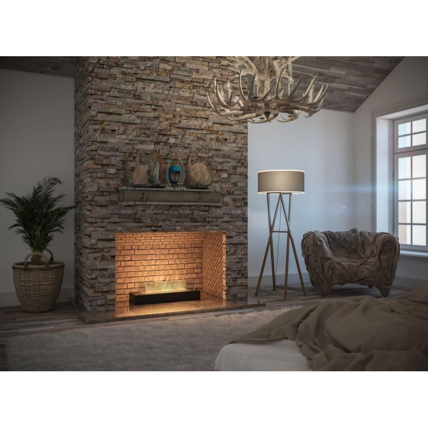 InFire - BIO kamin 8x60 cm 3kW crna