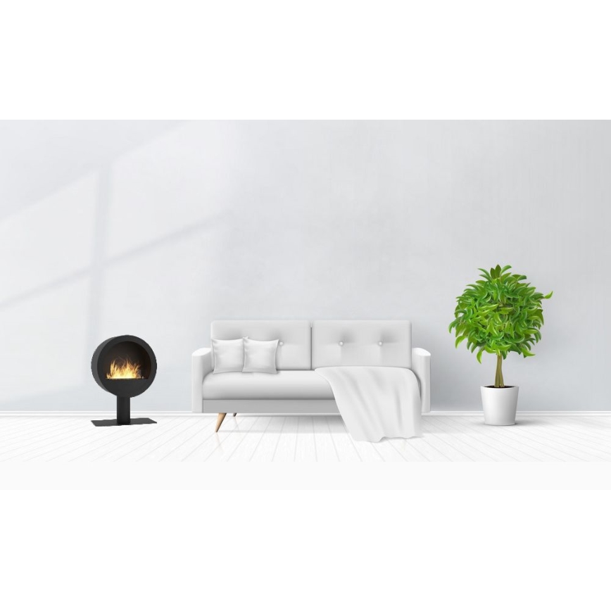 InFire - BIO kamin pr. 70 cm 3kW crna