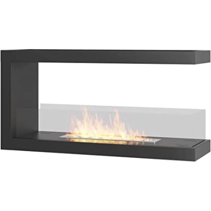 InFire - Kutni BIO kamin 100x50 cm 3kW dvostrani