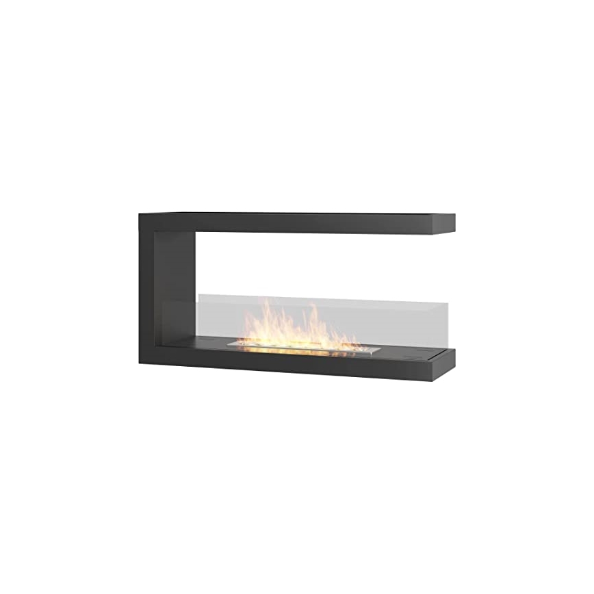 InFire - Kutni BIO kamin 100x50 cm 3kW dvostrani