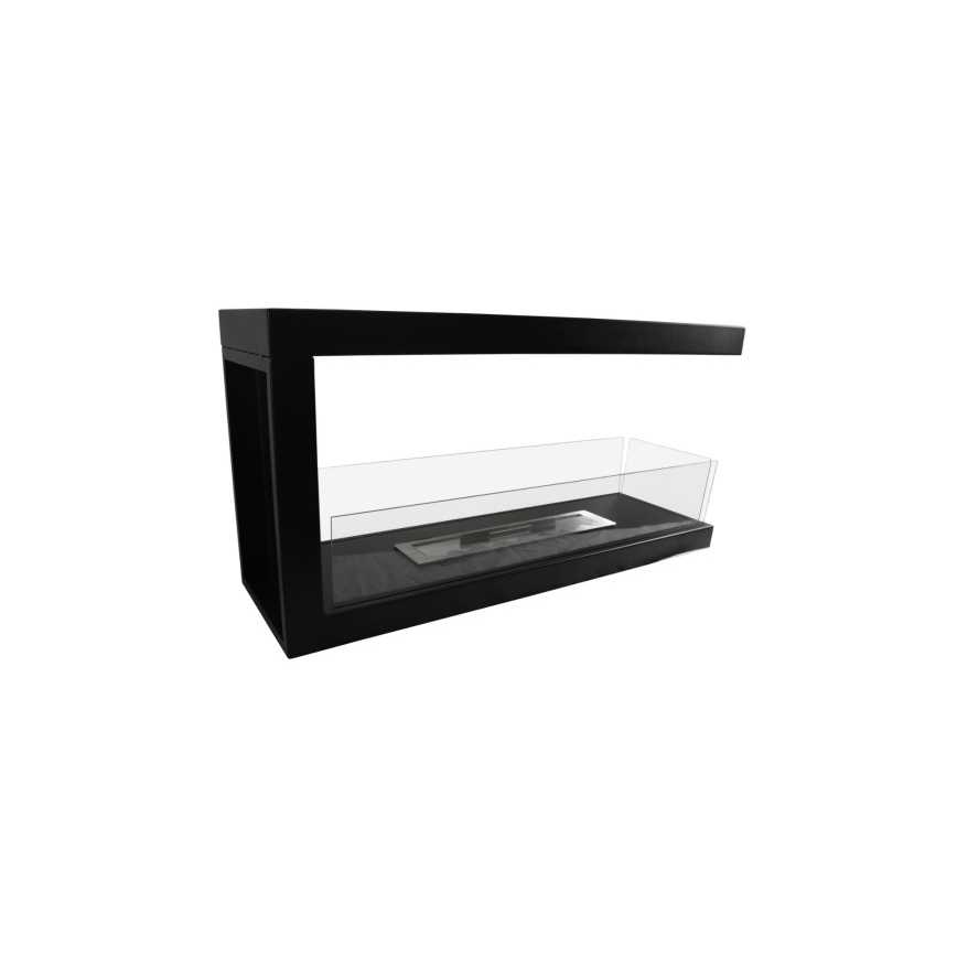 InFire - Kutni BIO kamin 100x50 cm 3kW dvostrani