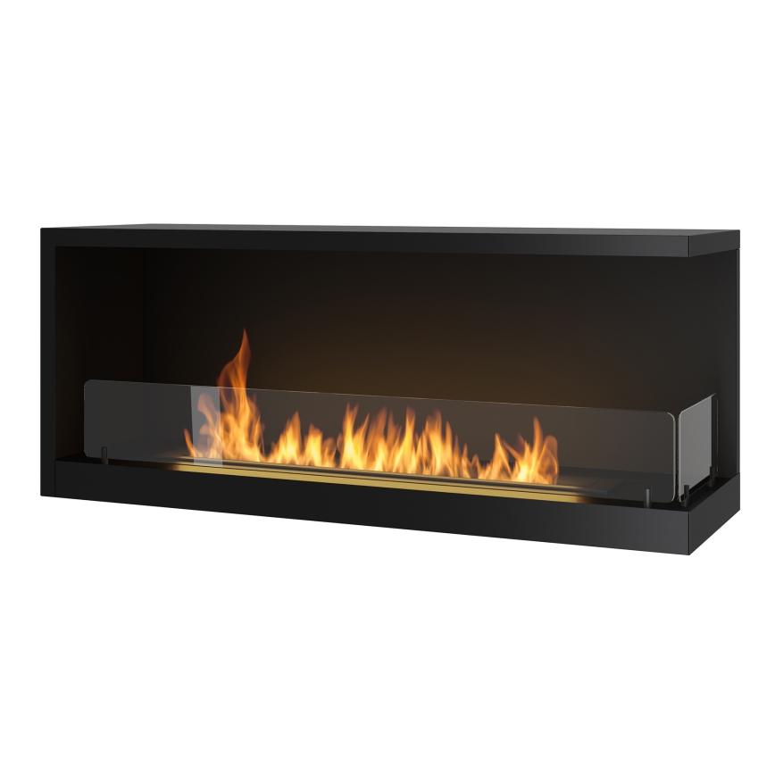 InFire - Kutni BIO kamin 110x45 cm 3kW crna