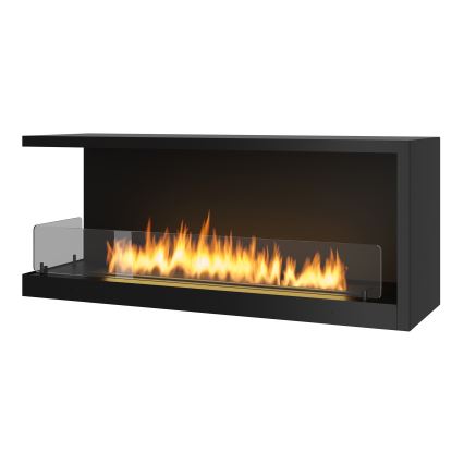 InFire - Kutni BIO kamin 110x45 cm 3kW crna