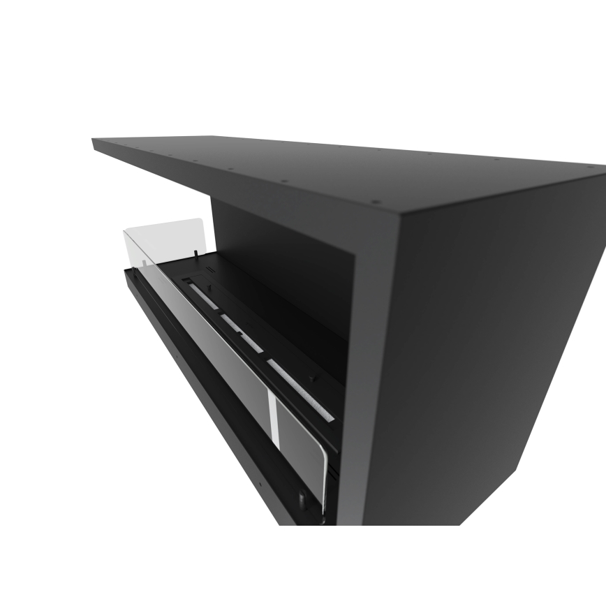 InFire - Kutni BIO kamin 110x45 cm 3kW crna