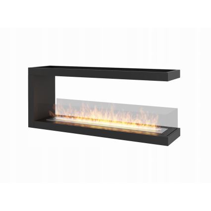 InFire - Kutni BIO kamin 120x50 cm 3kW dvostrani