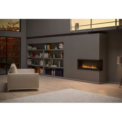 InFire - Kutni BIO kamin 45x120 cm 3kW crna