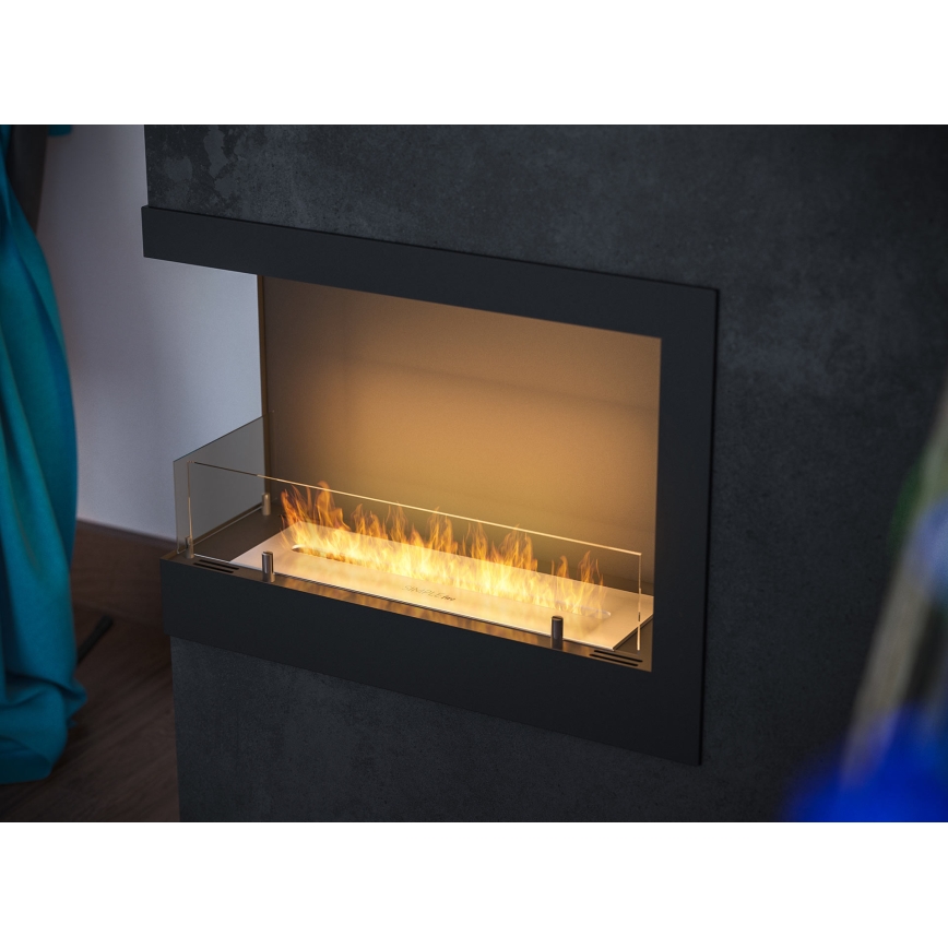 InFire - Kutni BIO kamin 45x60 cm 3kW crna