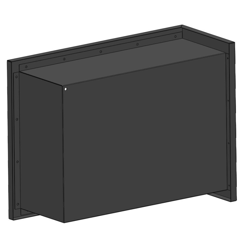 InFire - Kutni BIO kamin 45x60 cm 3kW crna