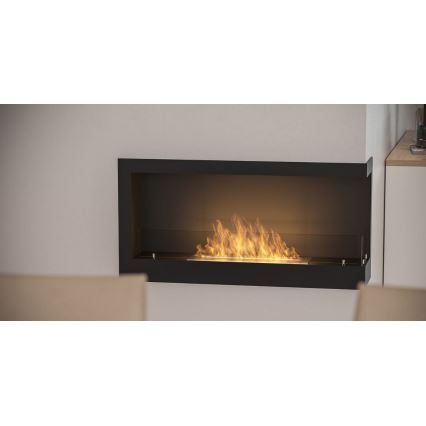 InFire - Kutni BIO kamin 45x90 cm 3kW crna