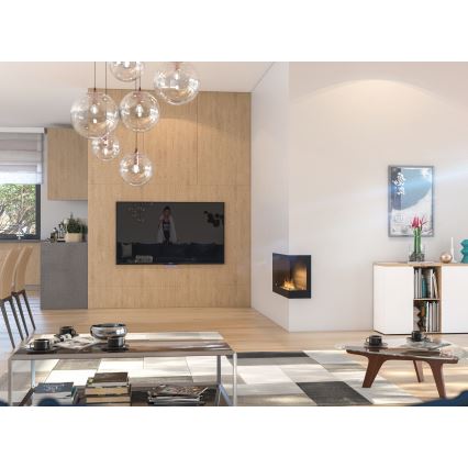 InFire - Kutni BIO kamin 45x90 cm 3kW crna