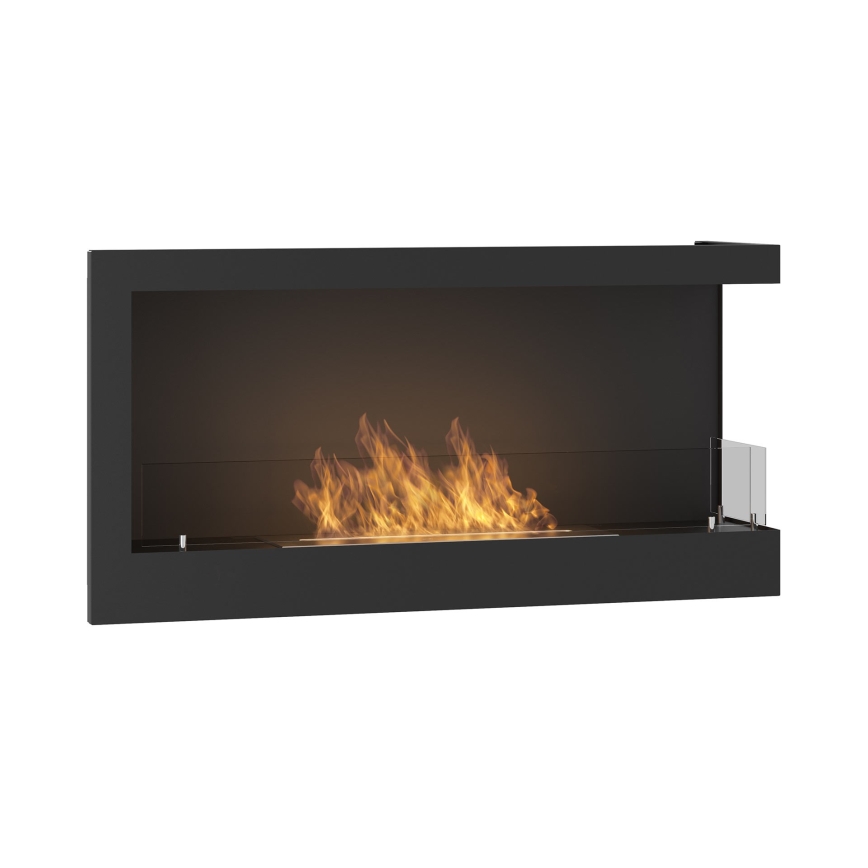 InFire - Kutni BIO kamin 45x90 cm 3kW crna