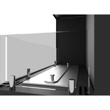 InFire - Kutni BIO kamin 45x90 cm 3kW crna