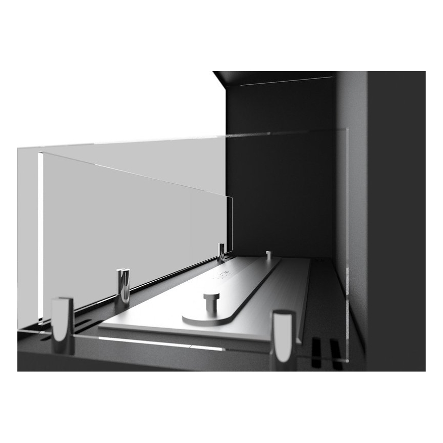 InFire - Kutni BIO kamin 45x90 cm 3kW crna