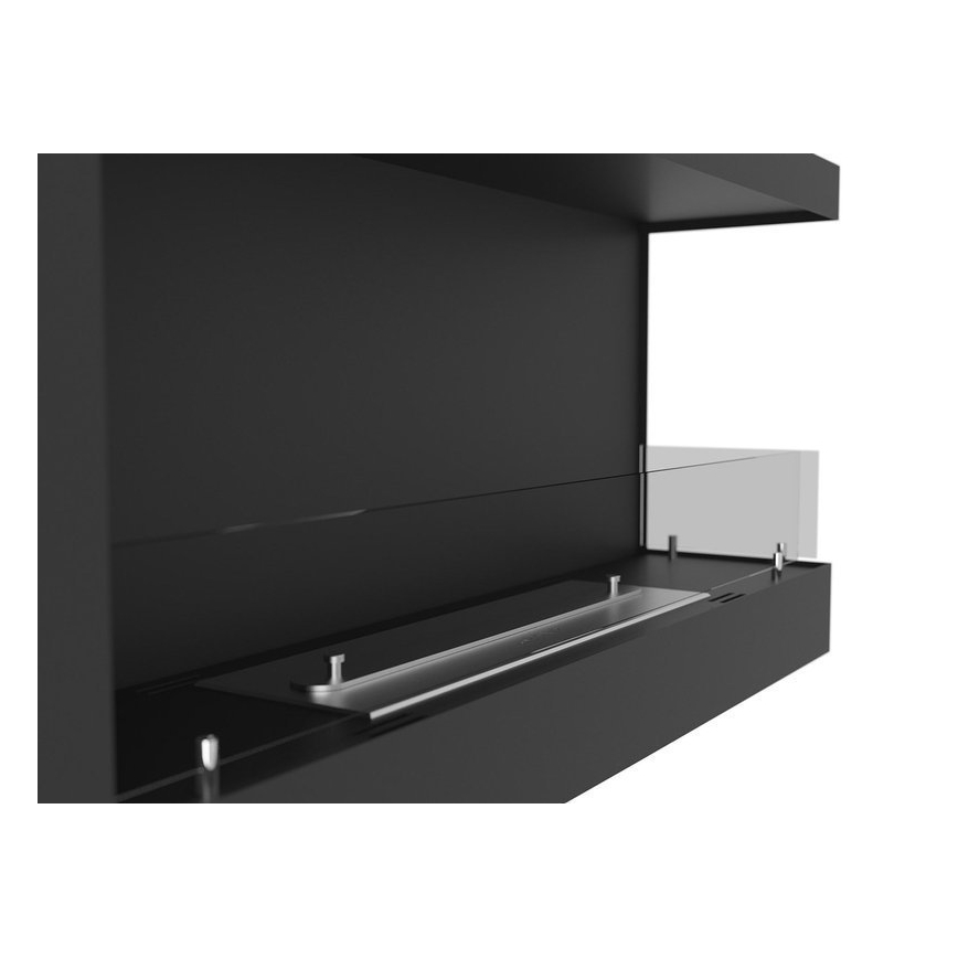 InFire - Kutni BIO kamin 45x90 cm 3kW crna