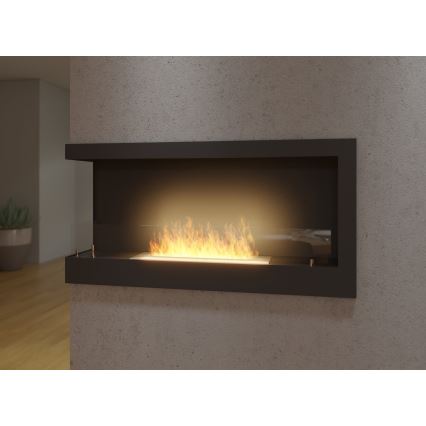 InFire - Kutni BIO kamin 45x90 cm 3kW crna