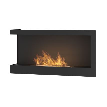 InFire - Kutni BIO kamin 45x90 cm 3kW crna