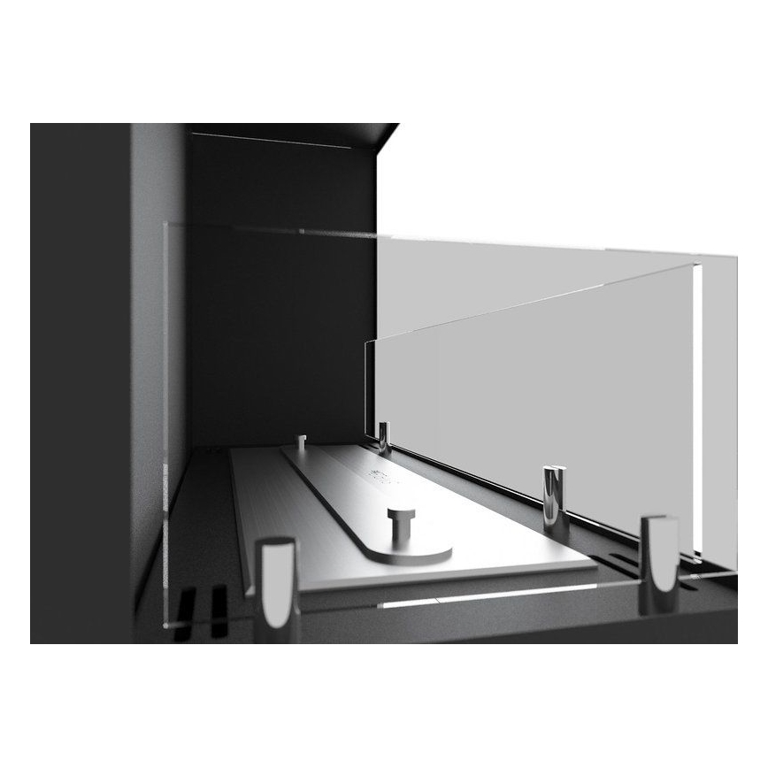 InFire - Kutni BIO kamin 45x90 cm 3kW crna