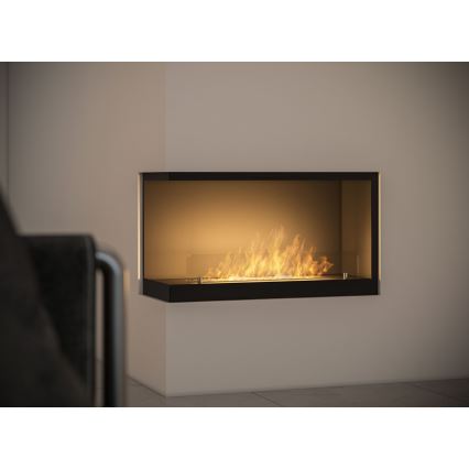 InFire - Kutni BIO kamin 80x45 cm 3kW crna