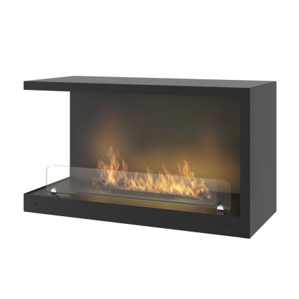 InFire - Kutni BIO kamin 80x45 cm 3kW crna