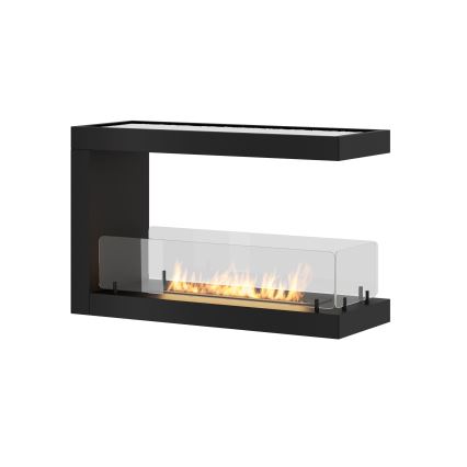 InFire - Kutni BIO kamin 80x50 cm 3kW dvostrani