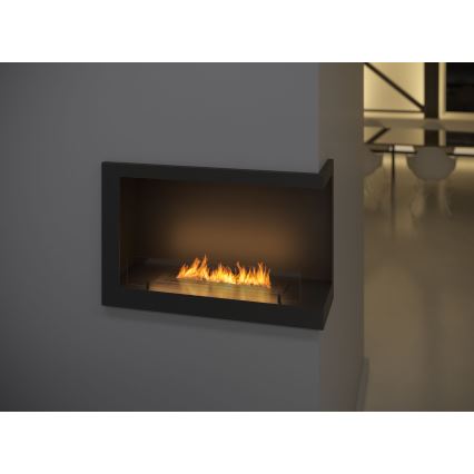 InFire - Kutni BIO kamin 84x54 cm 3kW crna