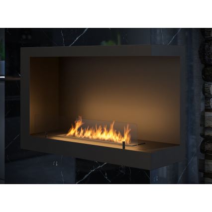 InFire - Kutni BIO kamin 84x54 cm 3kW crna