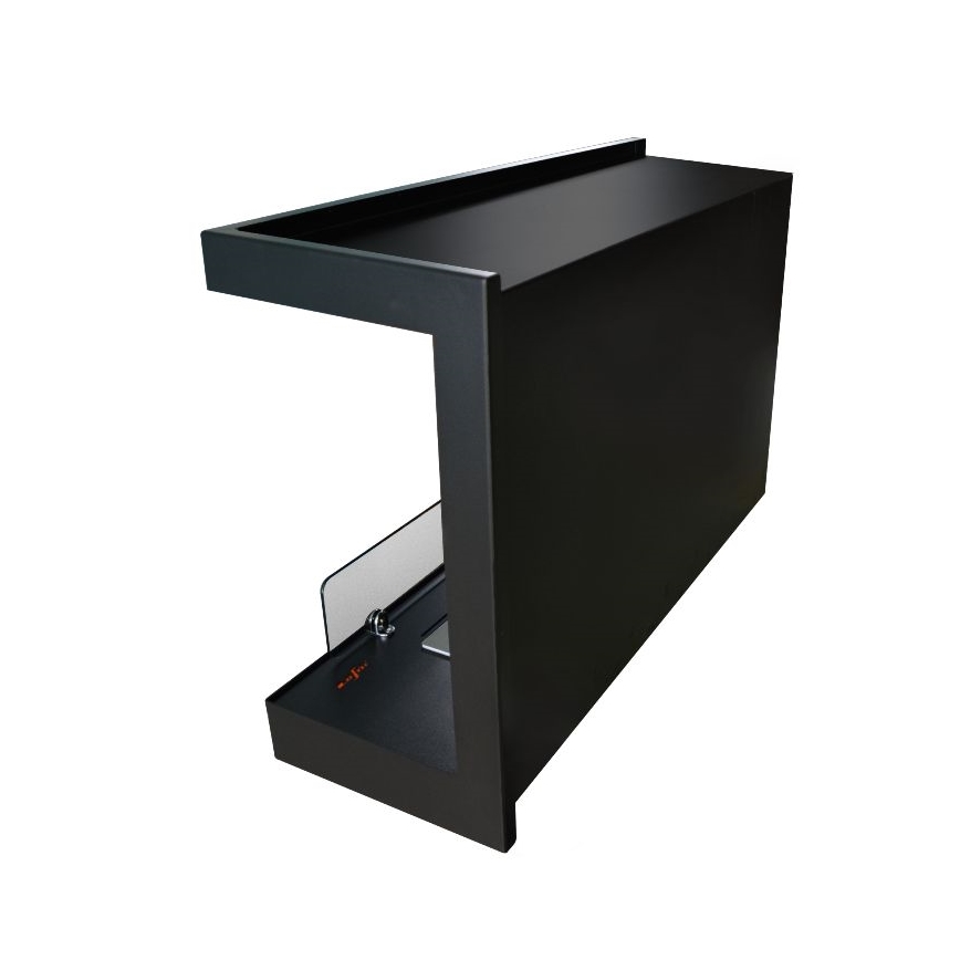 InFire - Kutni BIO kamin 84x54 cm 3kW crna
