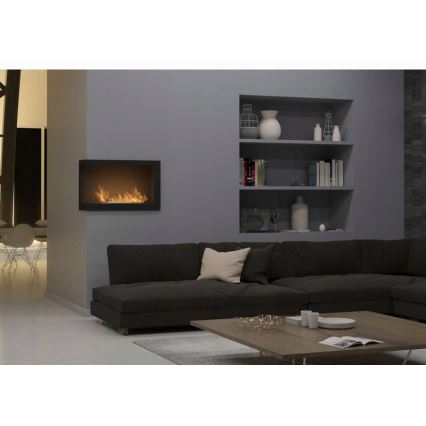 InFire - Kutni BIO kamin 84x54 cm 3kW crna