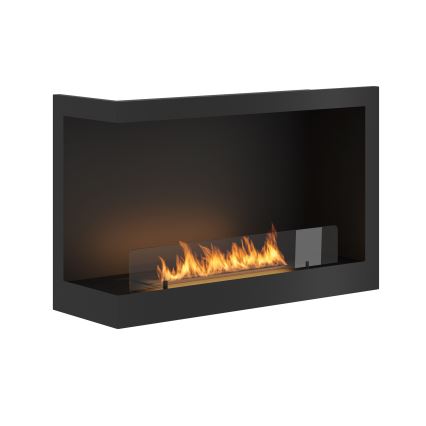 InFire - Kutni BIO kamin 84x54 cm 3kW crna