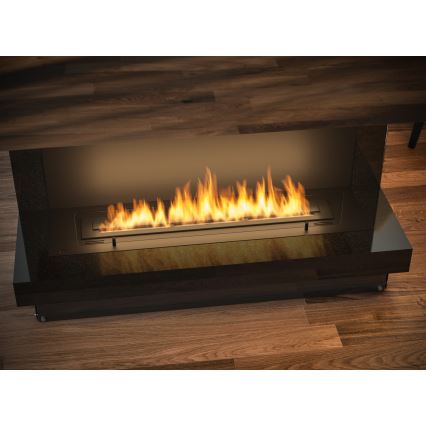 InFire - Ugradbeni BIO kamin 100x45 cm 3kW crna