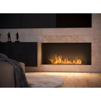 InFire - Ugradbeni BIO kamin 100x45 cm 3kW crna