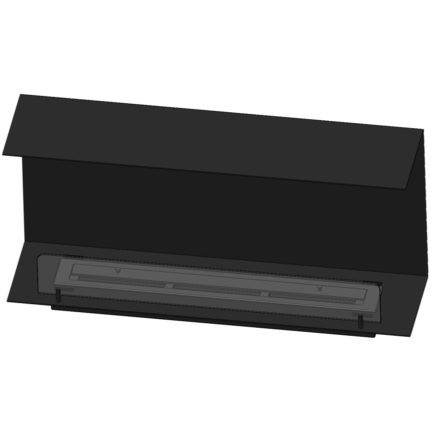 InFire - Ugradbeni BIO kamin 100x45 cm 3kW crna