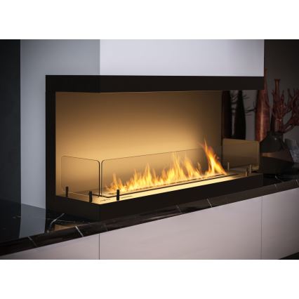 InFire - Ugradbeni BIO kamin 100x50 cm 3kW crna