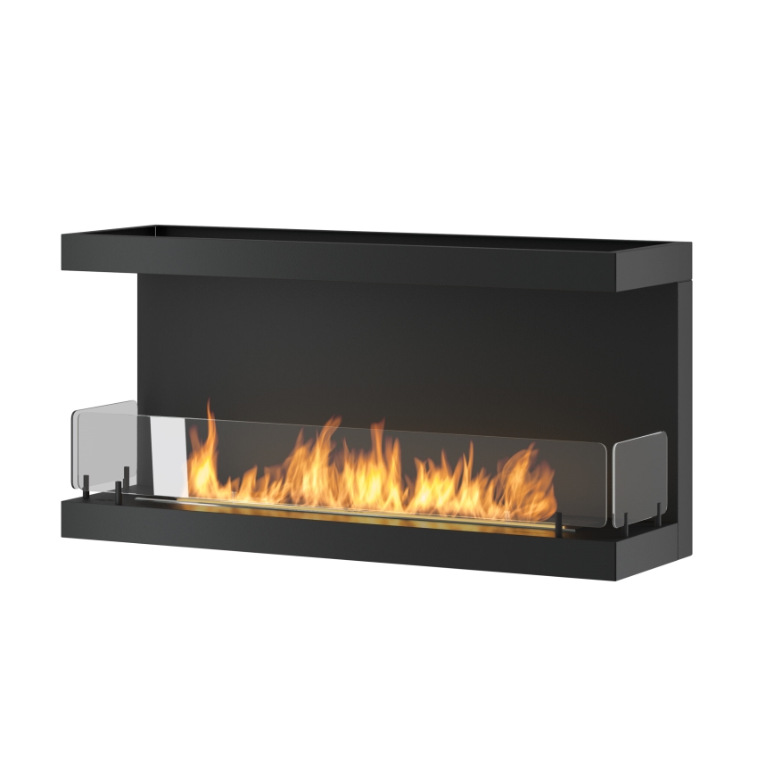 InFire - Ugradbeni BIO kamin 100x50 cm 3kW crna