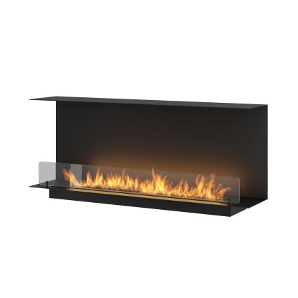 InFire - Ugradbeni BIO kamin 120x45 cm 3kW crna