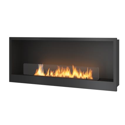 InFire - Ugradbeni BIO kamin 120x50 cm 3kW crna