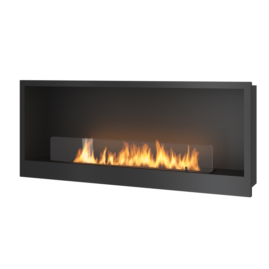 InFire - Ugradbeni BIO kamin 120x50 cm 3kW crna