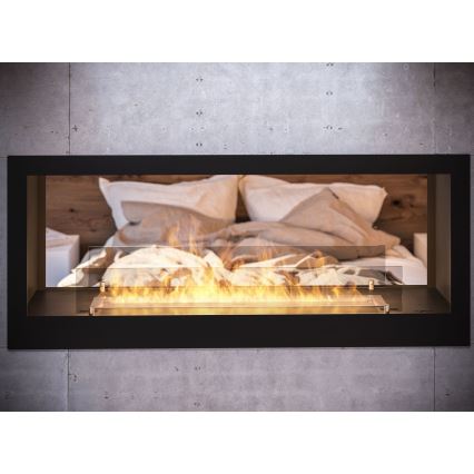 InFire - Ugradbeni BIO kamin 120x50 cm 3kW dvostrani