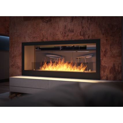 InFire - Ugradbeni BIO kamin 120x50 cm 3kW dvostrani